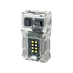 DC08 Swivial LED Flashlight Rechargeable, 800 Lumens Mini Work Lihgt, Small EDC Flashlight Clip On with Back Clip, Magnetic Flashlight, for Emergency, Walk Dog, Working, Hiking, Camping