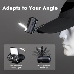 Rechargeable Fishing Headlamp – 800 Lumens LED Headlight with 90° Adjustable COB Panel, Motion Sensor, 5 Modes, Ideal for Night Fishing, Camping, Hiking, Emergency