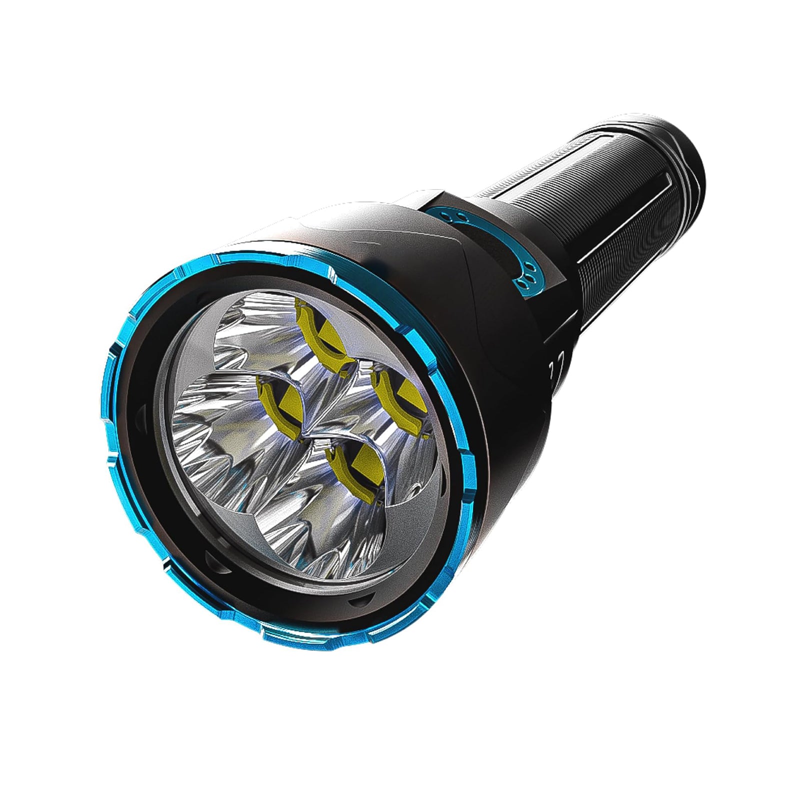 10000 Lumens High-Powered Flashlight – Ultra Bright, Durable Aluminum Body, Rechargeable LED Torch for Outdoor & Emergency Use